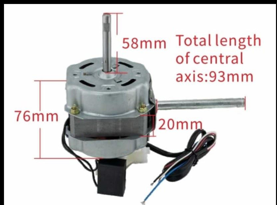 Vantilatör Motoru No:03 Aliminyum Dişsiz 8 MM  (Adet)