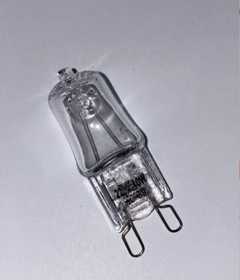 Aspiratör Fırın Davlumbaz Ampul Halojen Küçük Tip Yeni Ankastre G9A 230V- 25W Şeffaf  (Adet)