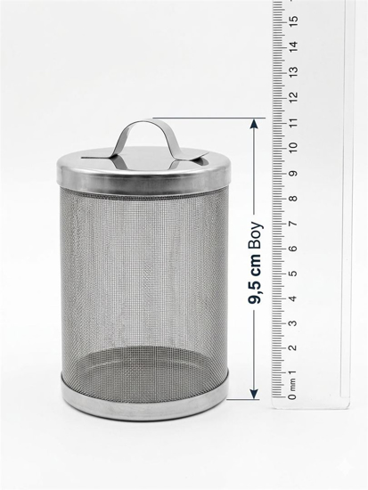 Bardak Süzgeç TÜL EN BÜYÜK XL Uzun Boy Metal 9,5 CM boy  (Adet)